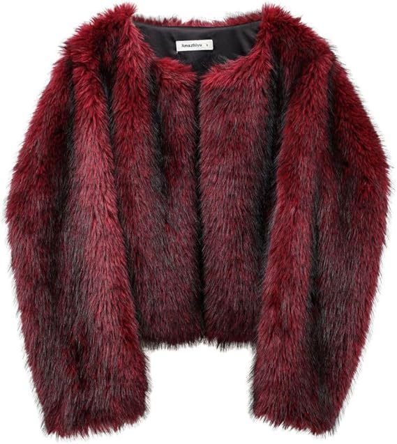 Ladies Padded Faux Fur Jacket Amarae