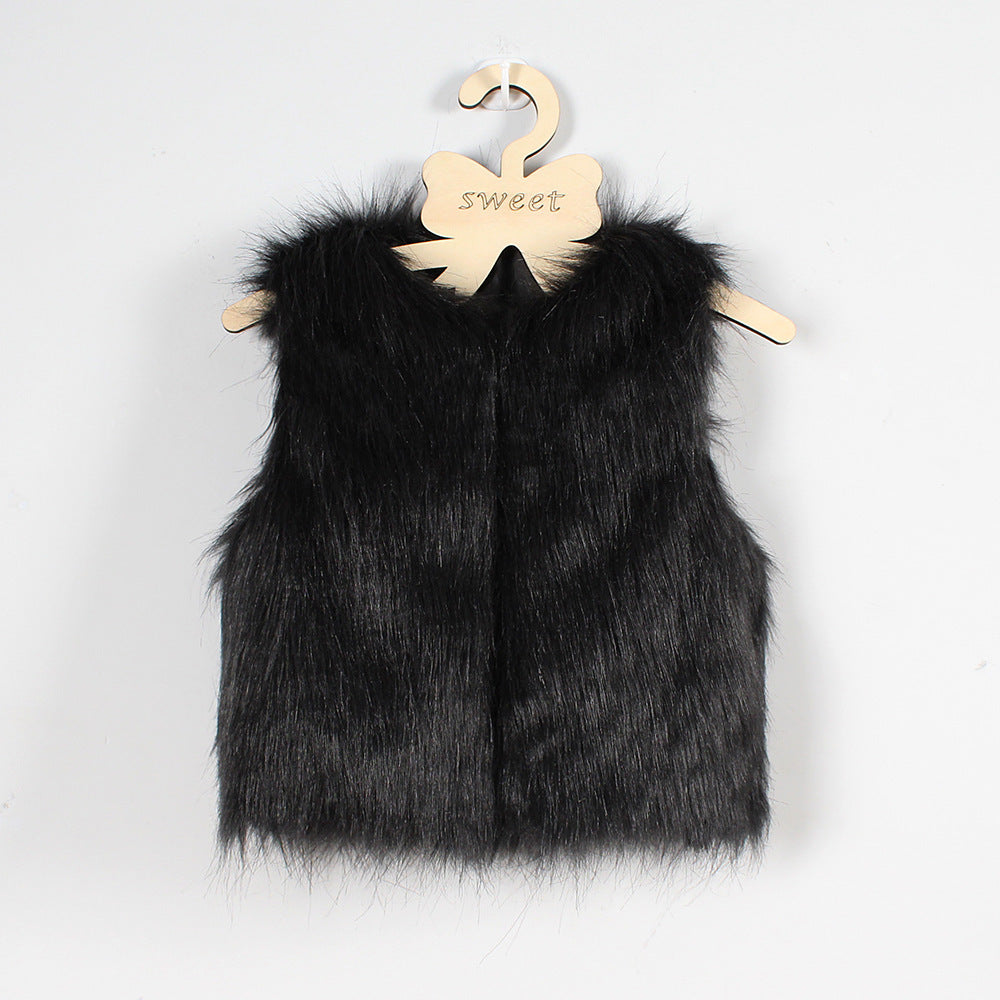 Ladies reversible luxurious faux fur vest Lune London