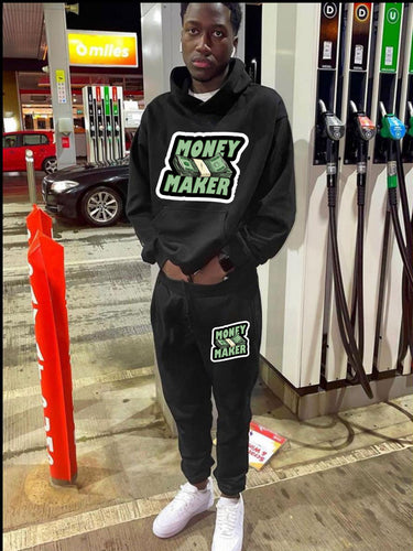 Comfortable women's hoodie and jogger pants set with motivating print Amarae
