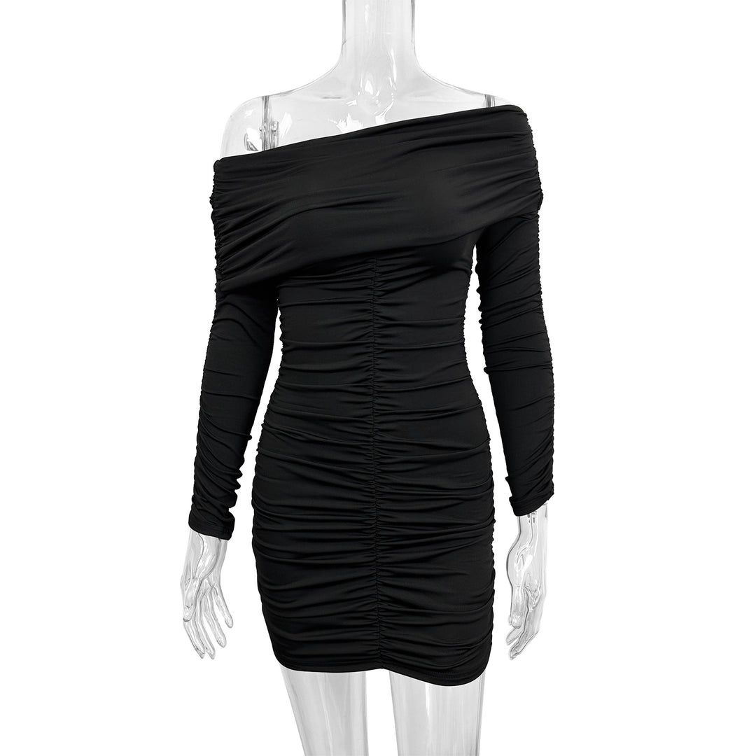 Women's Off-Shoulder Mini Dress with Delicate Ruffle Details Lune London
