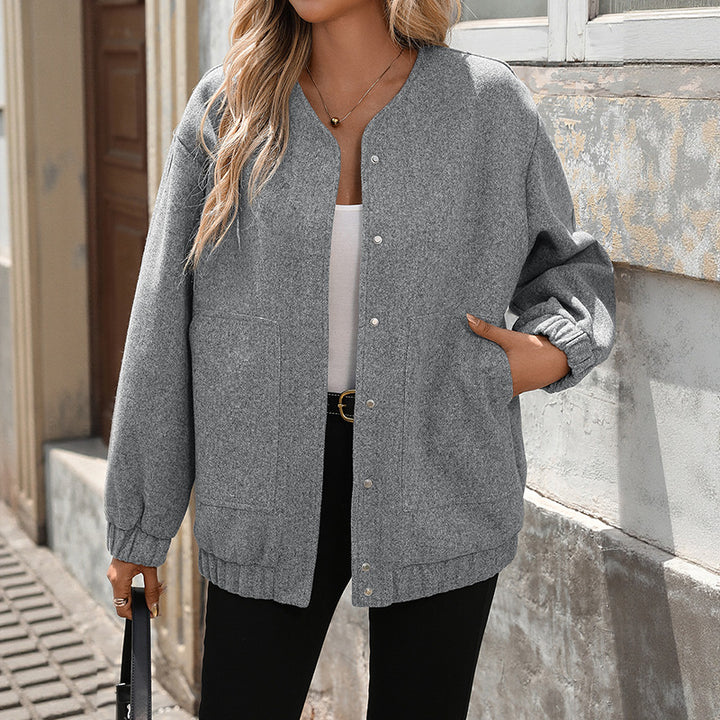 Oversized wool blend jacket for women Lune London