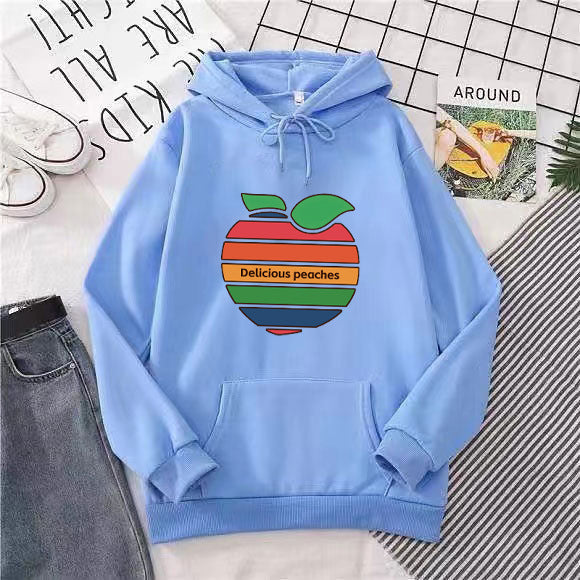 Women's hoodie with cheerful fruit motif Chic & Stil