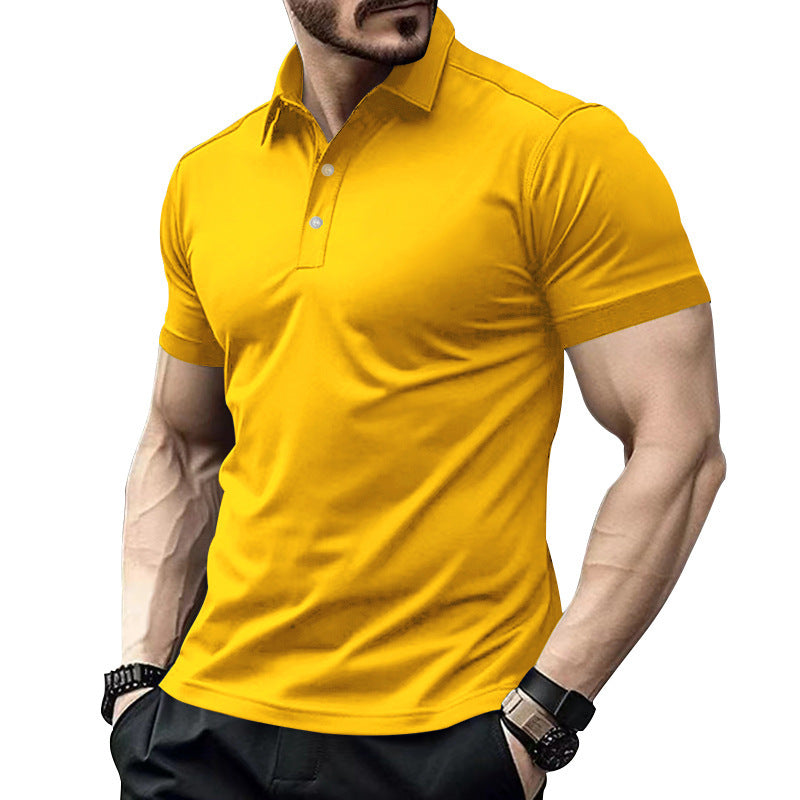 Men's high-quality short-sleeve polo with breathable technology and modern cut Lune London