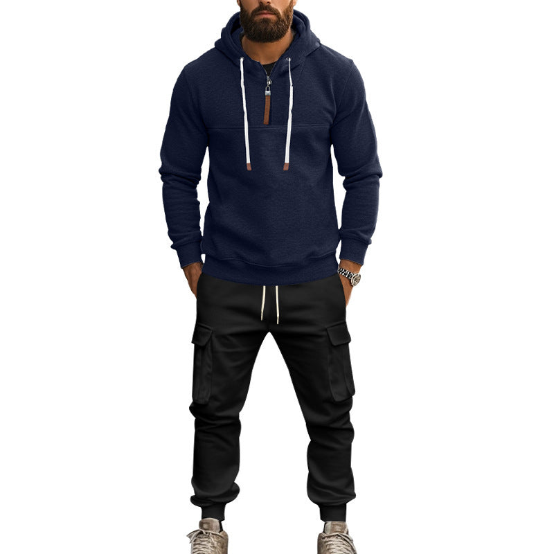 Men's Casual Hoodie and Cargo Pants Set Lune London