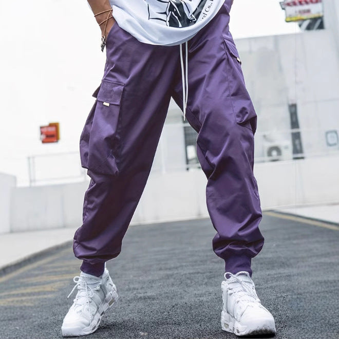 Casual utility pants for men with practical pockets and elastic waist Lune London