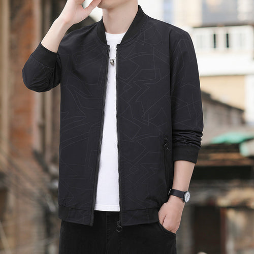 Lightweight bomber jacket for men with a sporty fit and practical zippered pockets Amarae