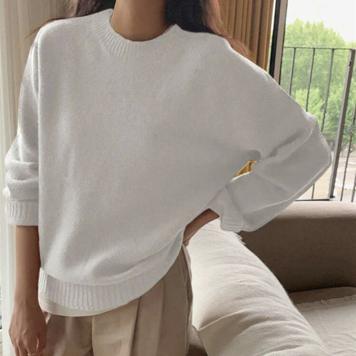 Ladies Comfortable Round Neck Sweater in High-Quality Fabric Lune London