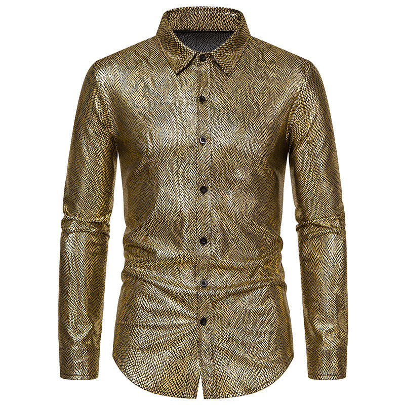 Elegant shirt for men in shiny material with a modern cut Chic and Style