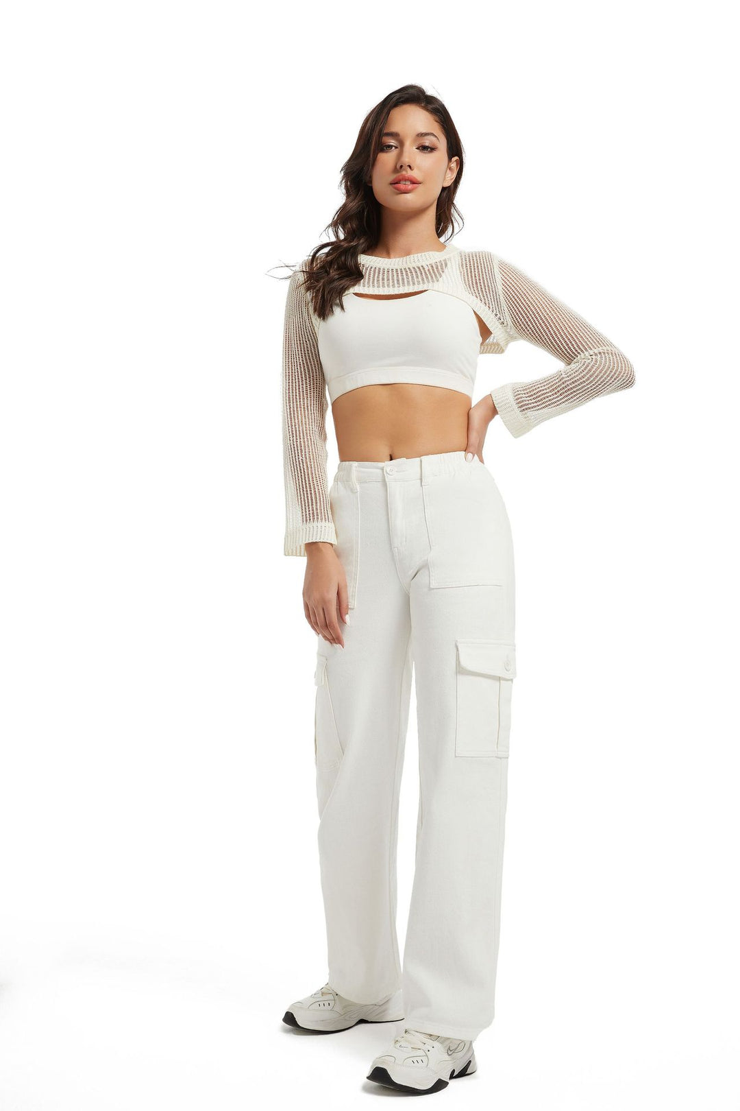Casual fit women's cargo pants with practical pockets Lune London
