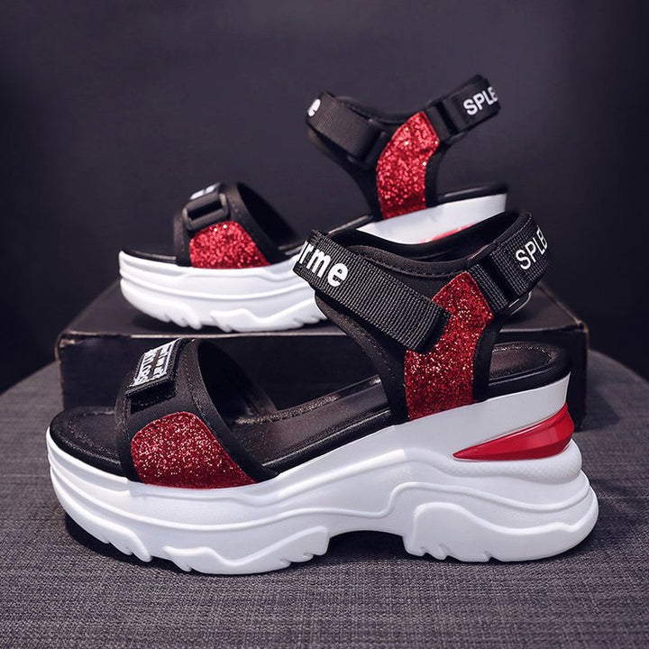 Chic and Stylish Women's Sport Sandals with Sparkling Strap Design