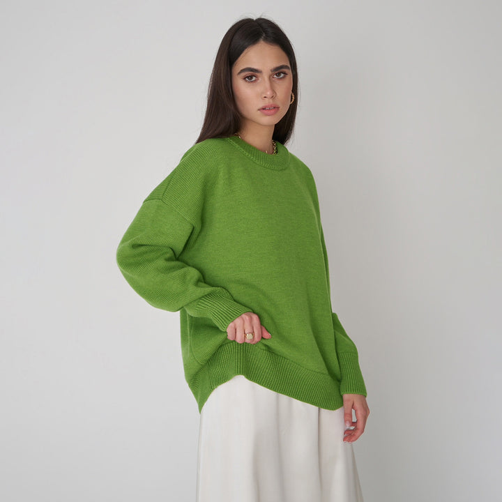 Pull oversized pour dames avec motif tricoté texturé Chic & Stil