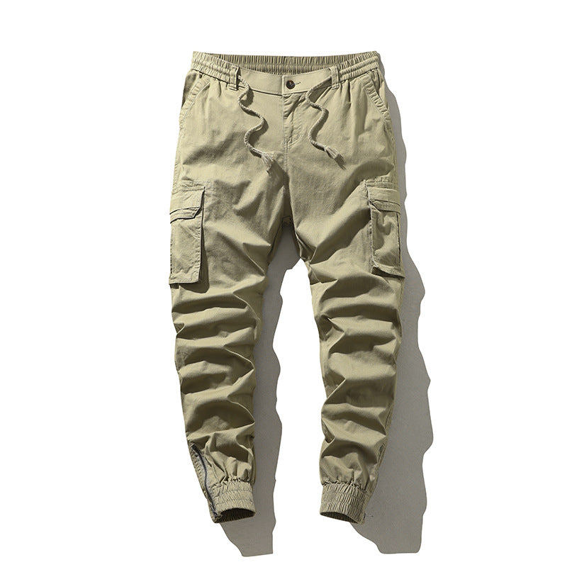 Men's cargo pants with multiple practical pockets and an elastic waistband Lune London