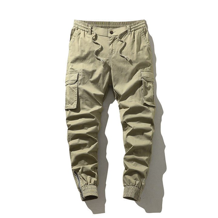 Men's cargo pants with multiple practical pockets and an elastic waistband Lune London