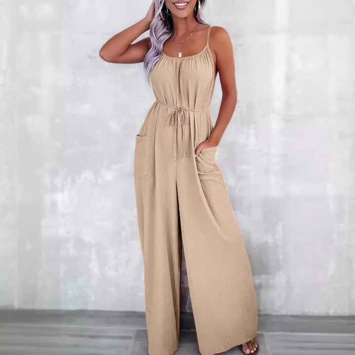 Ladies backless wide-leg jumpsuit Lune London