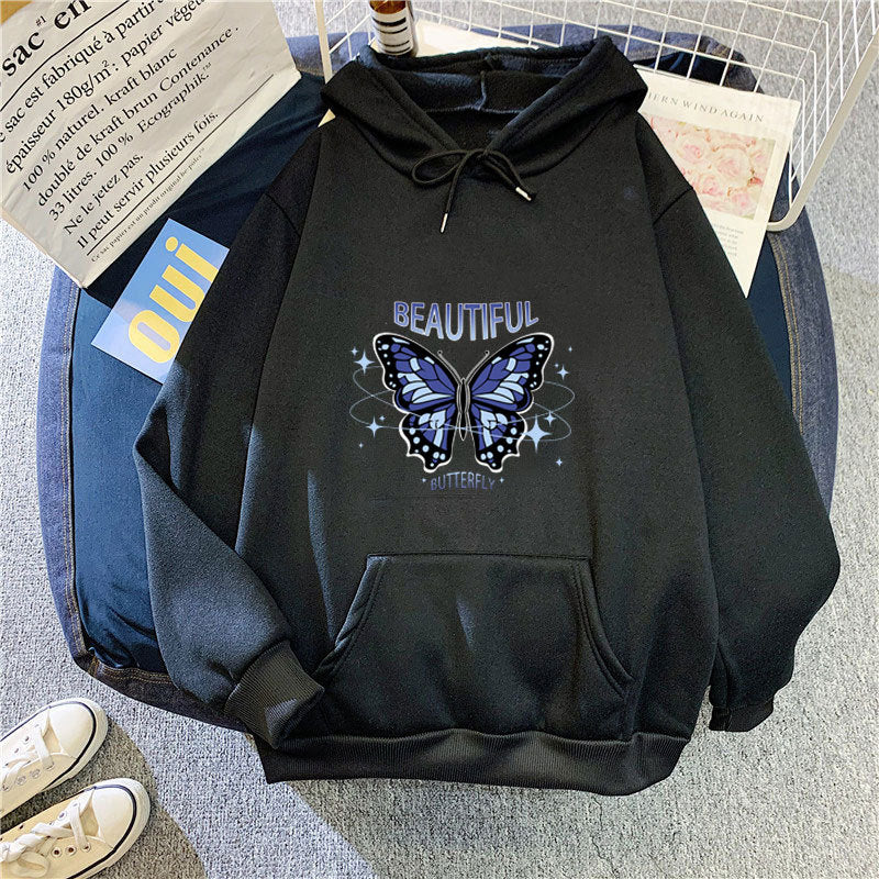 Women's hoodie with creative butterfly design Chic & Style