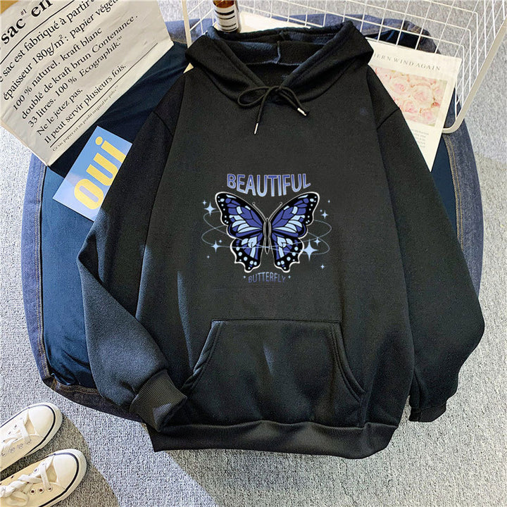 Women's hoodie with creative butterfly design Chic & Style