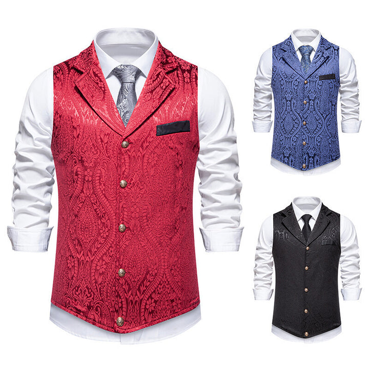 Elegant men's vest with intricate pattern and high-quality fabric Amarae