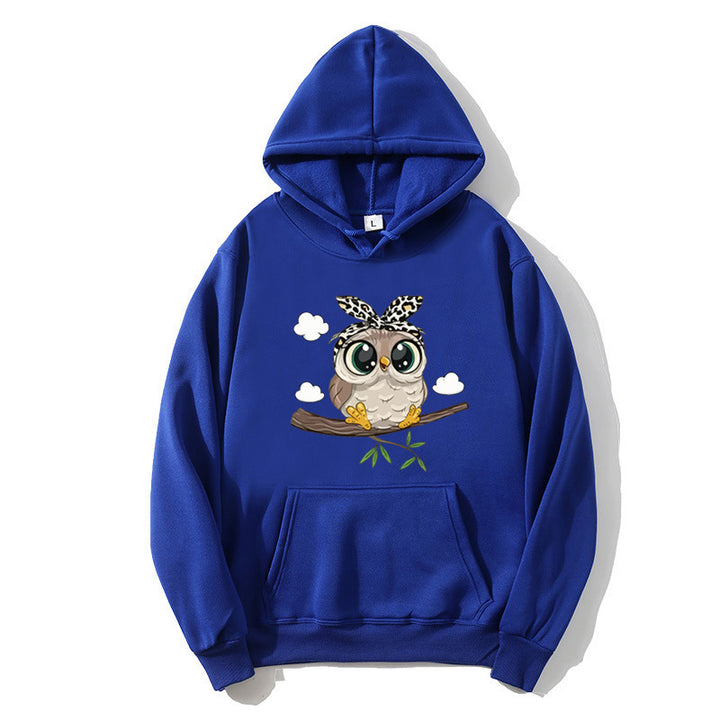 Women's hoodie with charming owl motif Chic & Stil