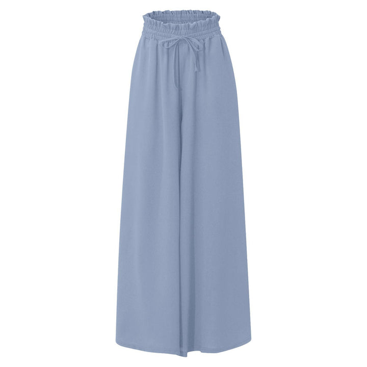 Elegant and airy wide pants for ladies with elastic and pockets Lune London