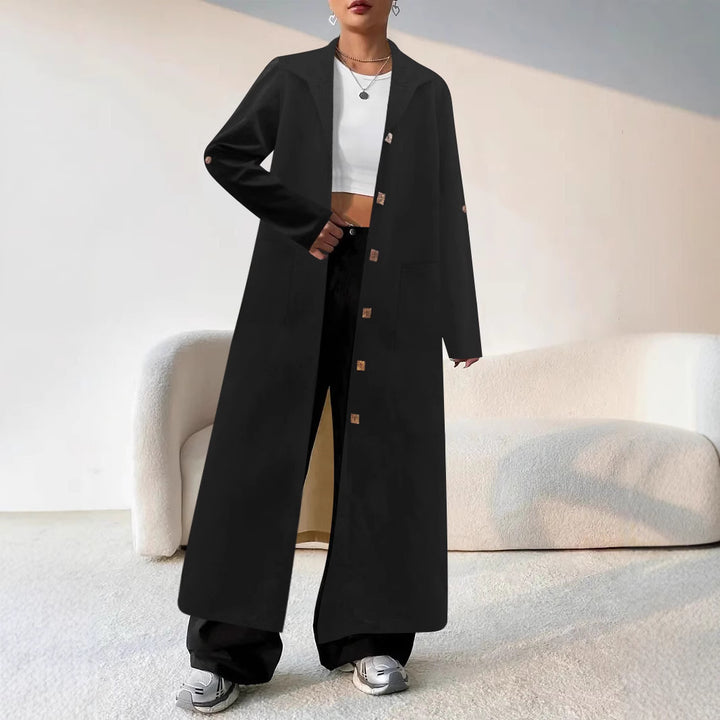 Ladies Oversized Long Blazer with functional pocket details Lune London