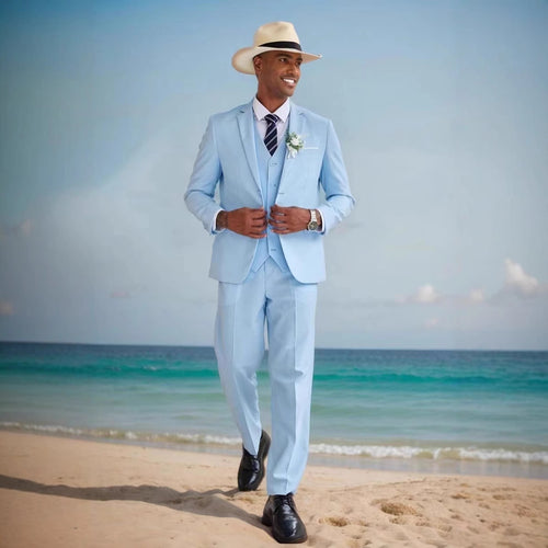 elegant suits for men made of three pieces with fine material and a modern fit Amarae