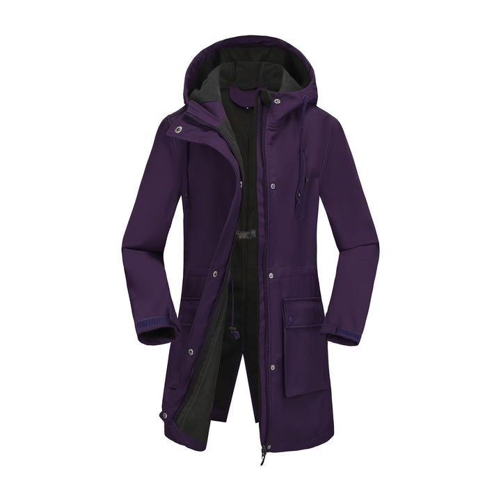 Ladies Functional Outdoor Jacket with Adjustable Waist Drawstring and Inner Lining Lune London