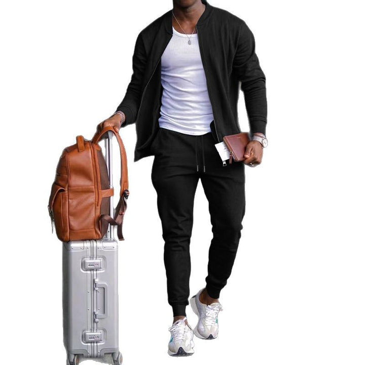 Men's sporty travel set with light jacket and jogger pants Lune London
