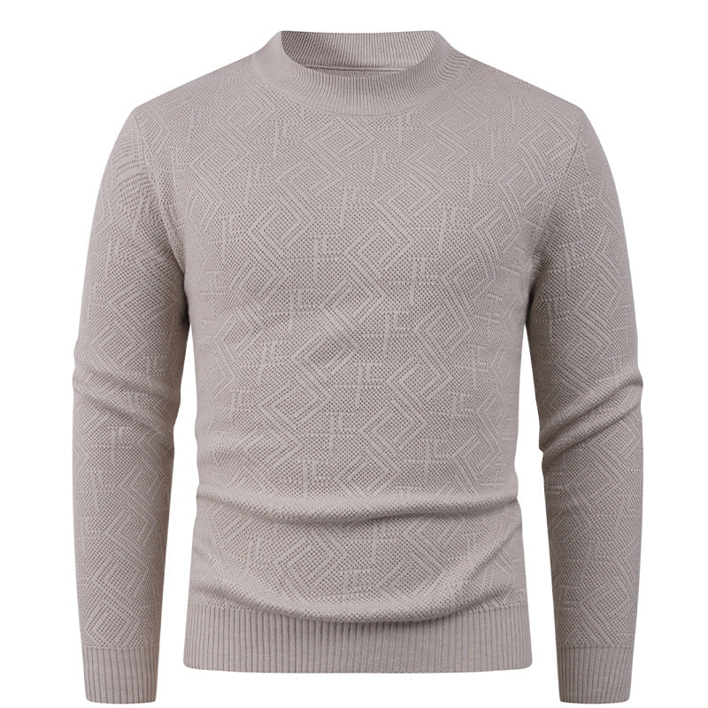 Structured men's sweater with round neck Lune London