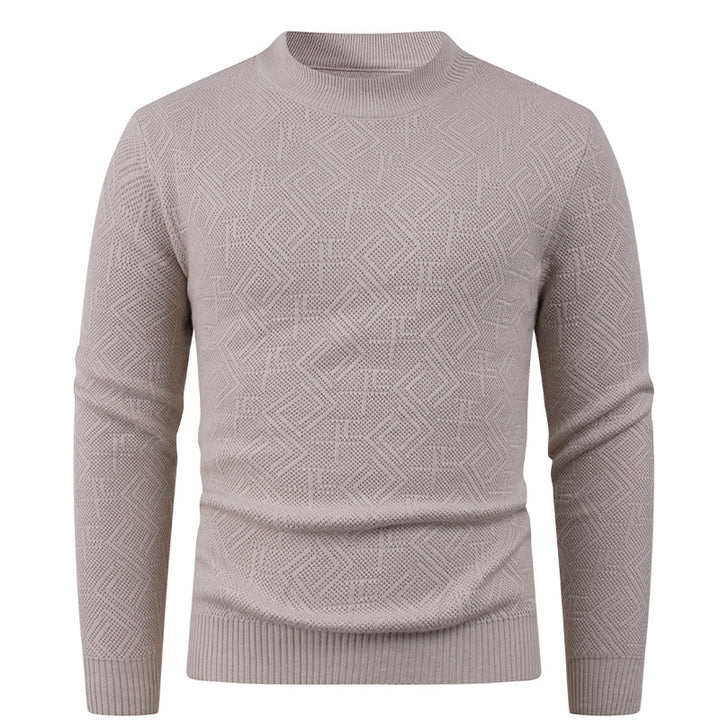 Structured men's sweater with round neck Lune London