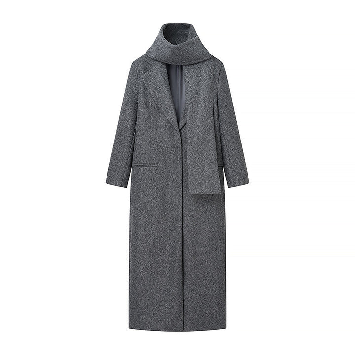 Manteau en laine élégant pour femmes avec col montant Chic & Stil