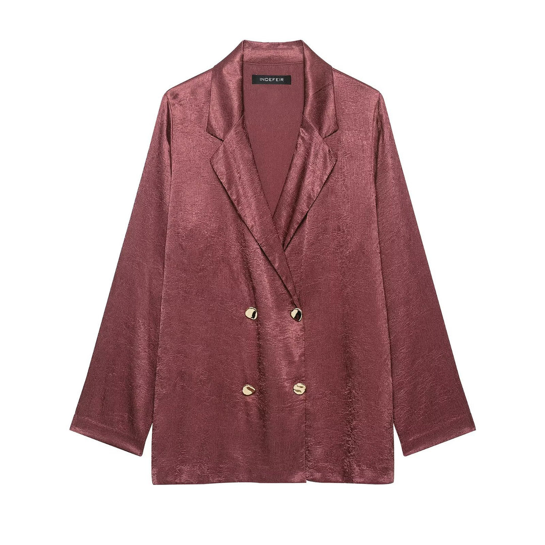Women's wide velvet lounge pants with elastic waistband, drawstring, and side pockets Amarae