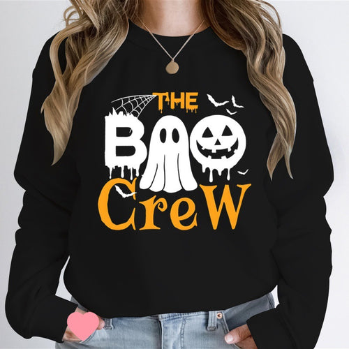 Sweatshirt pour femmes avec thème d'Halloween et impression graphique créative Chic & Stil