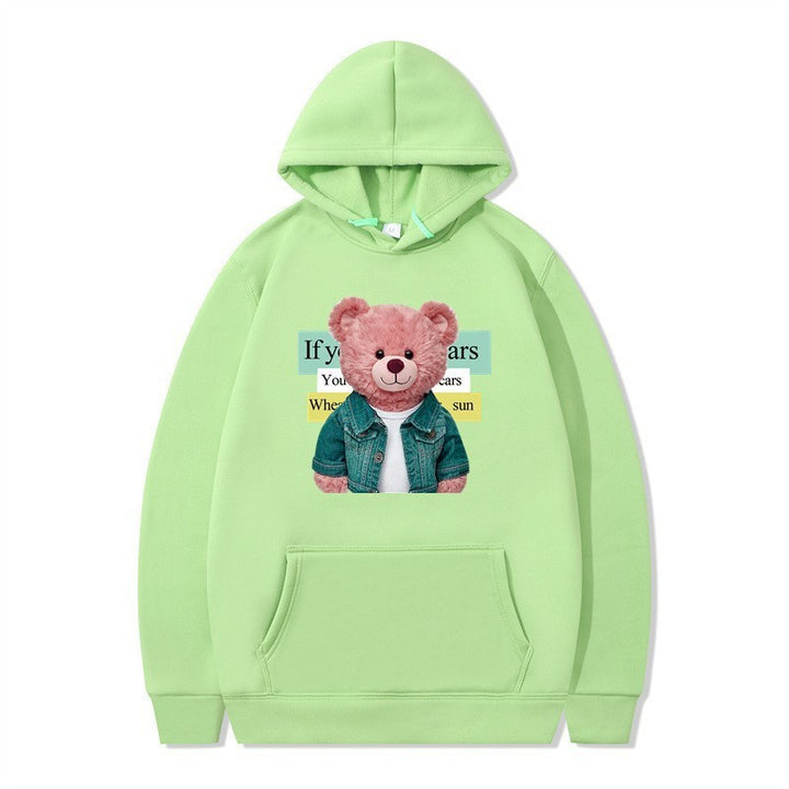 Women Hoodie with cute bear motif Chic & Stil