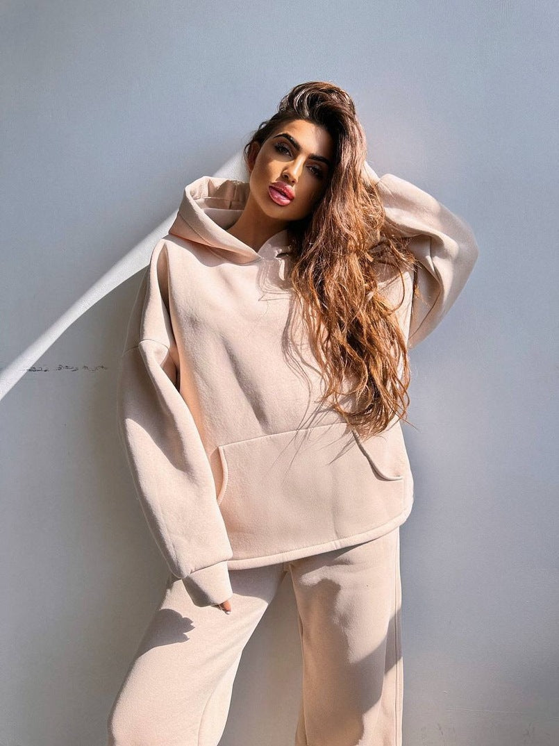 Ladies Cool Oversized Hoodie and Wide Leisure Pants Lune London