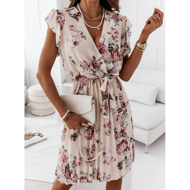 Flower dress for women with ruffles Lune London