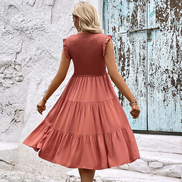 Fluid ruffled dress for women Lune London