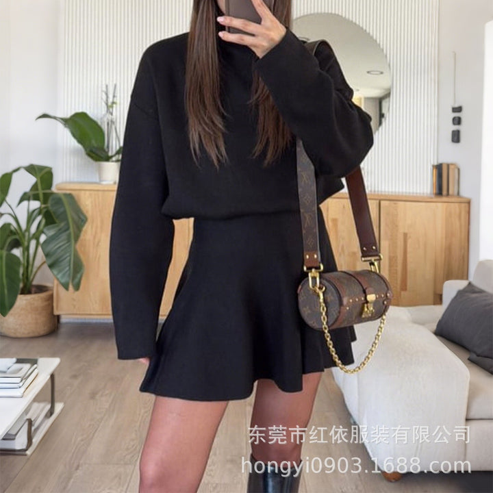 Robe sweat décontractée pour femmes avec des manches hautes Chic & Stil