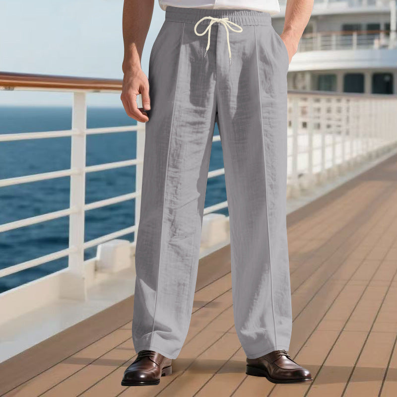 Men's elegant casual pants with adjustable waistband Lune London
