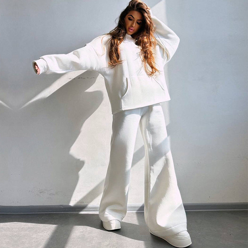 Ladies Cool Oversized Hoodie and Wide Leisure Pants Lune London