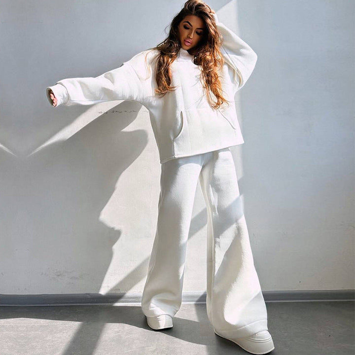 Ladies Cool Oversized Hoodie and Wide Leisure Pants Lune London