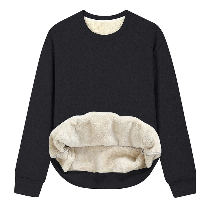 Ladies Oversized Cozy Pullover with Fleece Lining Amarae