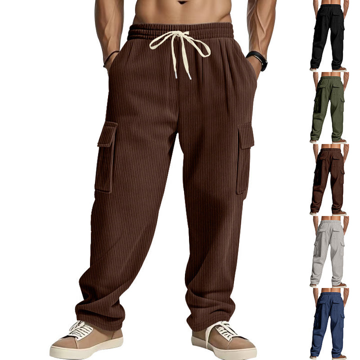Casual corduroy pants for men with side pockets Lune London