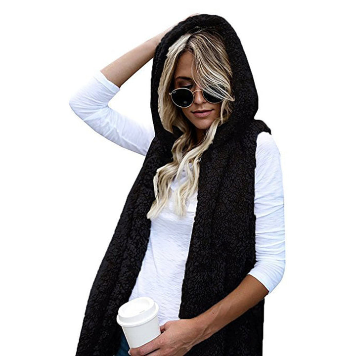 Ladies Cozy Vest Made Of Lambskin Imitation Lune London