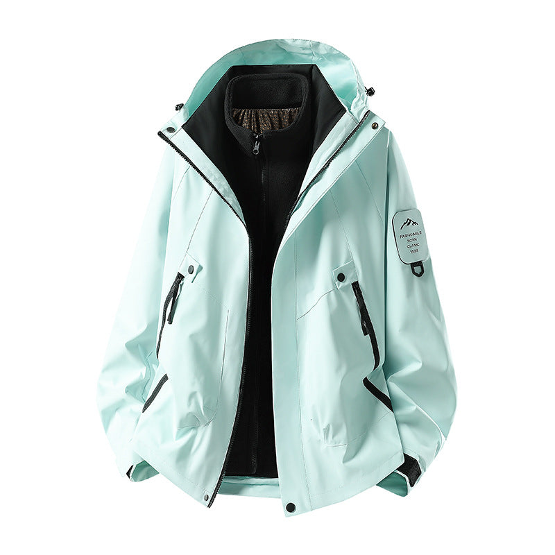 Men's Two-in-One Weather Protection Jacket with Removable Padded Vest and Adjustable Hood Amarae