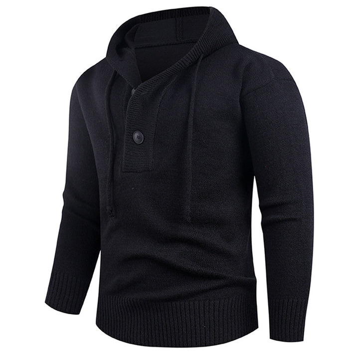 Trendy hoodie for men with button detail Lune London