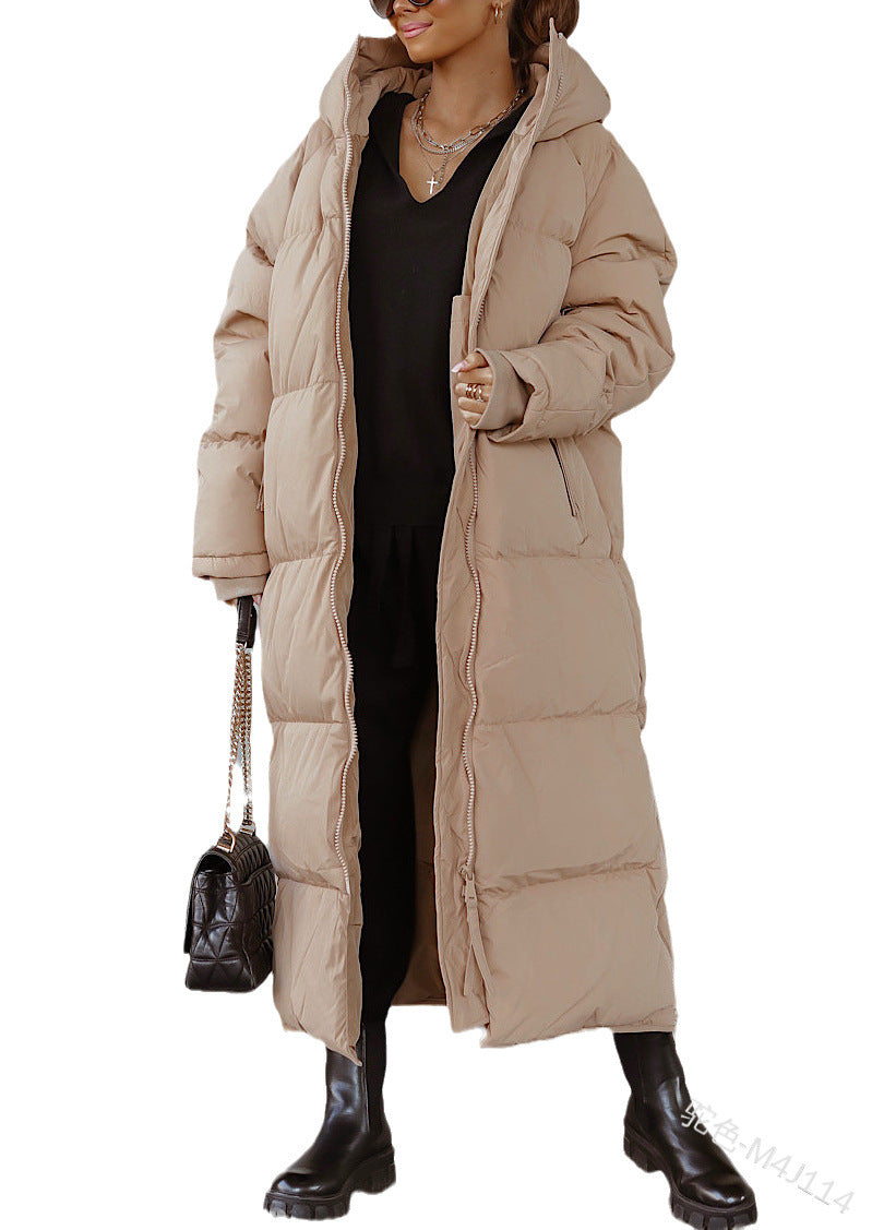 Ladies long winter quilted jacket Amarae