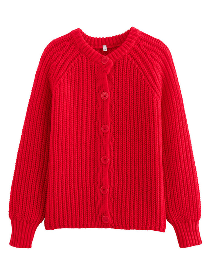 Cardigan for women with classic button placket and raglan sleeves Lune London