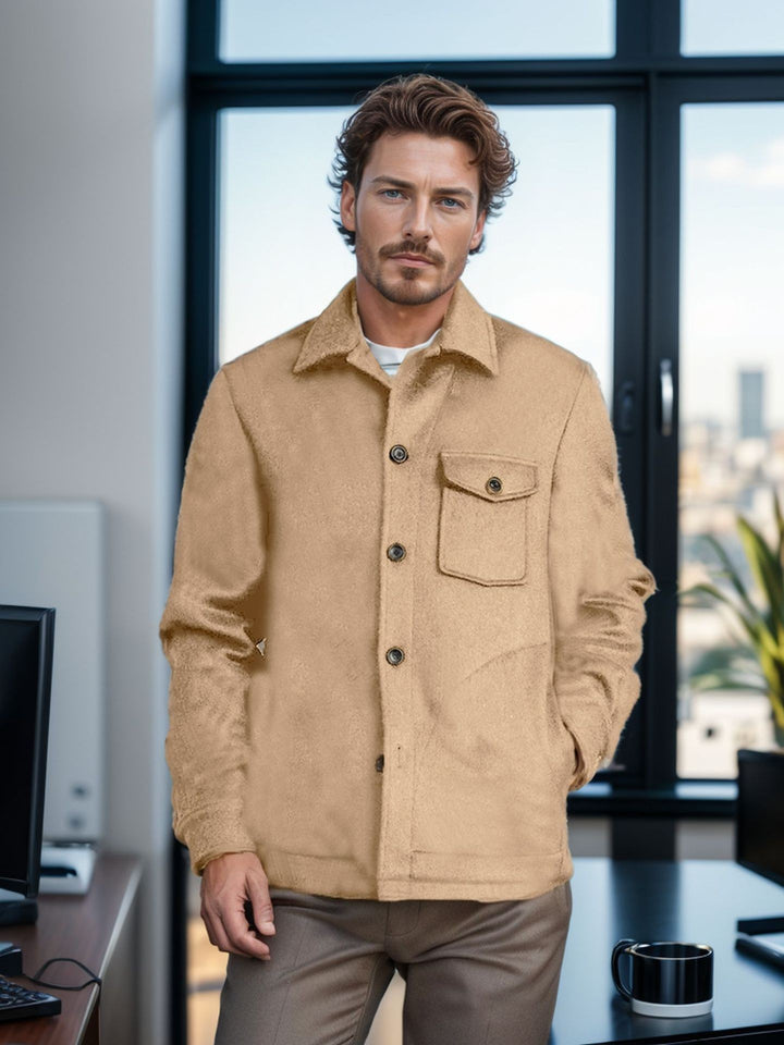 Wool jacket for men with practical pockets Lune London