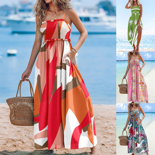 Chic and stylish boho paisley maxi dress for women