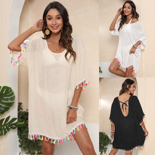 Ladies Animated Fringes Beach Dress Amarae